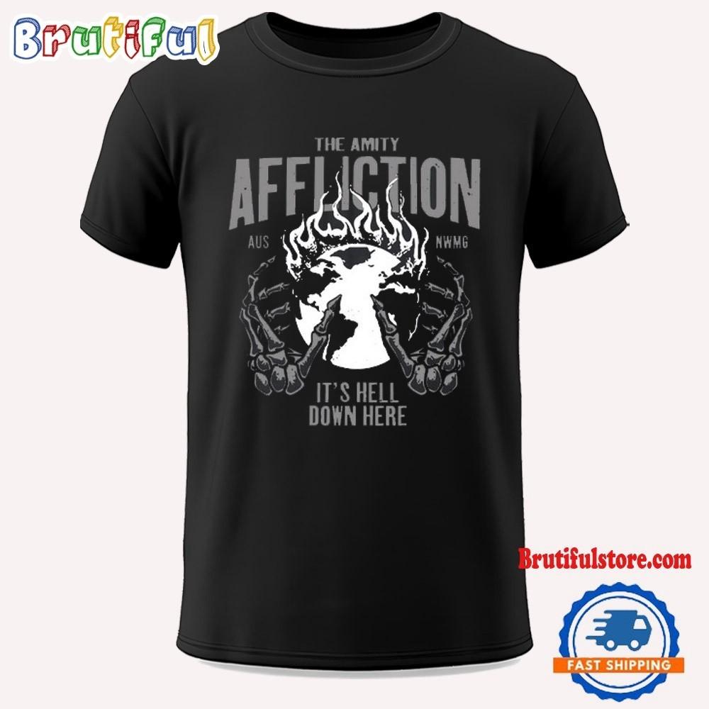 The Amity Affliction Hell Down Here T Shirt Unisex T-Shirt XL
