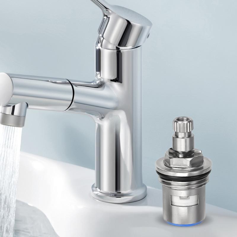 10/1pcs Faucet Valves Replacement Universal Tap Valve Brass Cartridge Faucet Inner Valve for Household Bathroom Kitchen Supplies