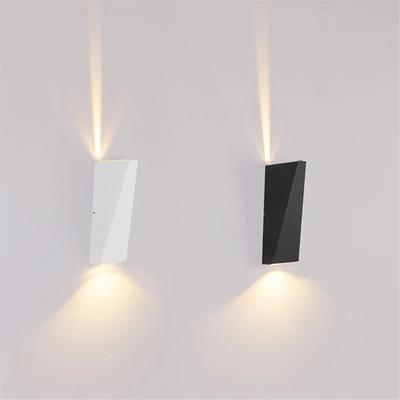 Luminária de parede LED à prova d'água de 6 W e 10 W, luminária de jardim para varanda, arandela de alumínio, corredor, luzes de parede internas, luminária de parede à prova d'água para áreas externas