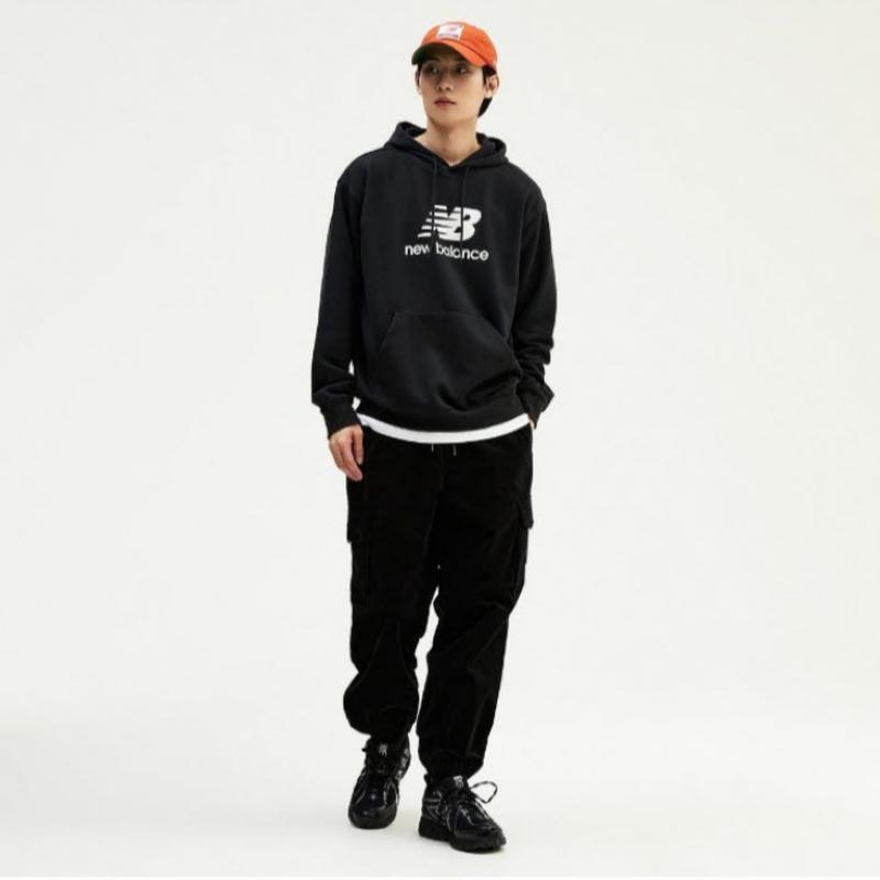 New Balance Hoodie Kqj Nbn0e2s031 19 Public Stack Logo Hoodie  Semi Ov 