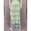 Women's Summer New Sheer Mesh Backless Dress - Deep V Neck Lace Long Gown with Spaghetti Straps, Elegant Evening Dress