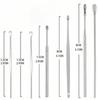 6 Counts Set Stainless Steel Spiral Ear Massage Cleaning Tool,Stainless Steel Earwax Removal Tool kit,Mini Portable Ear