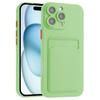 For iPhone 16 Pro Max Case Flexible TPU Phone Cover with Back Card Slot