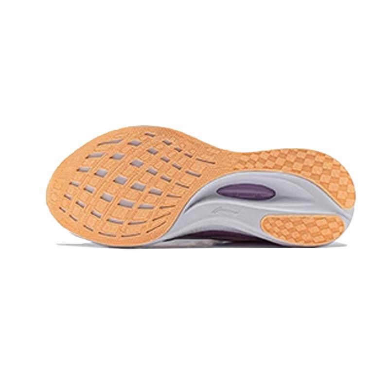 Li Ning Comfortable Durable Non-Slip Shock Absorbing Kids Running Shoes Kids Running Shoes White Purple YKFU032-6