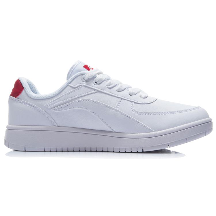 New LiNing Wear Resistant Low Top Skateboard Shoes Men's White Red AGCR365-5