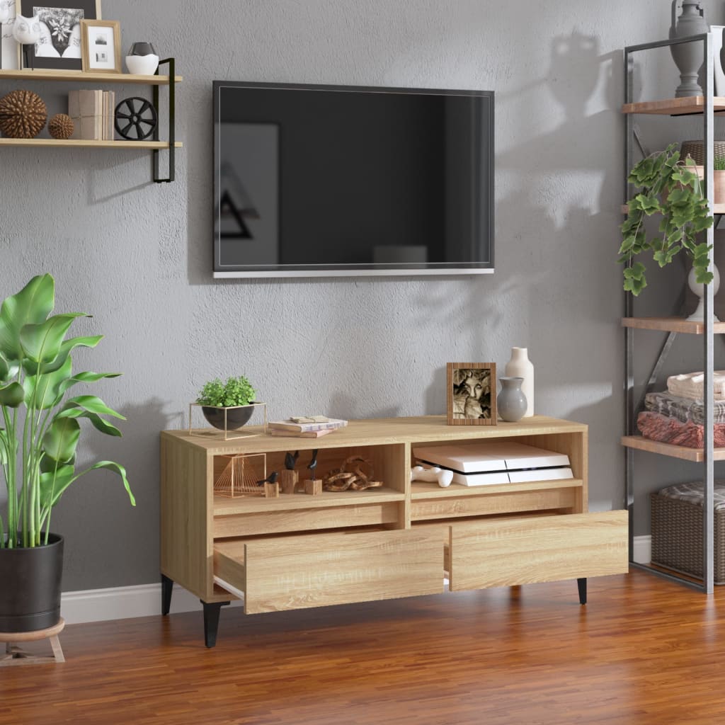 Mobile TV, Rovere Sonoma, 100X34,5X44,5 Cm