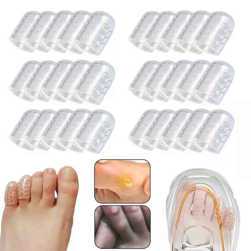 2Pcs-50Pcs Silicone Anti-Friction Toe Protector Gel Breathable Toe Caps Covers Foot Care Fingertip Elasticity Prevents Blisters