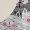 3pcs Black And White Cats Fitted Sheet Sets Cartoon Cat Pattern 3D Printed 100%  Polyester Flat Sheet With 2 Pillowcases