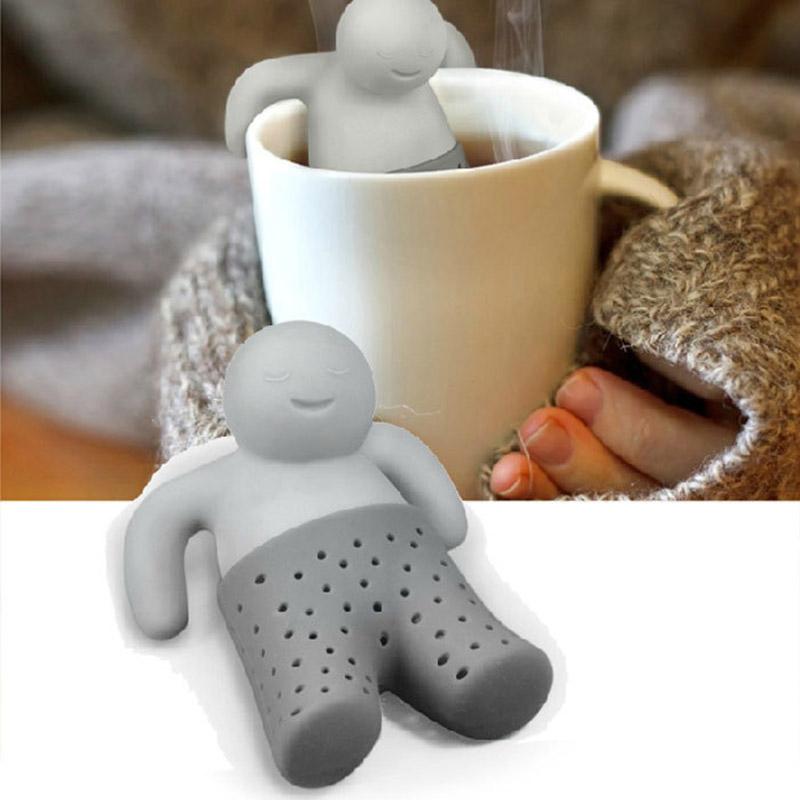 

Silicone Tea Strainer Interesting Life Partner Cute Teapot Tea Filter Infuser Brewing Teapot Tea Accessories Kitchen Tools Upright