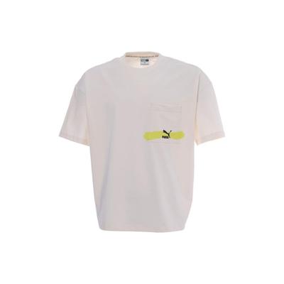 Puma Graphic Boxy Tee Men Tops White 536087-65