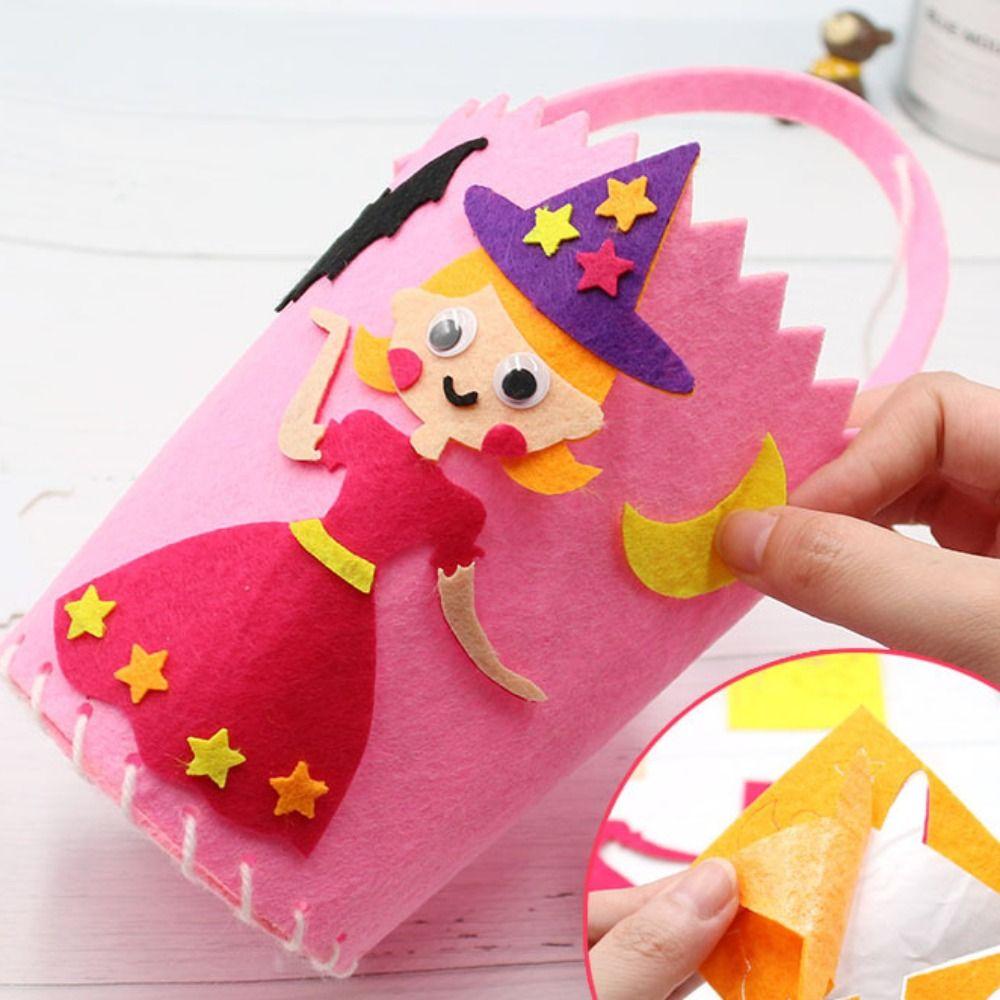 Storage Bucket Halloween Bag Halloween Decoration Gift Basket Halloween Candy Bag Children's Toys