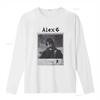 Vintage Retro Black White Alex G Indie Music Print Streetwear T Shirt Vintage Washed Comfortable Streetwear Stretched Versatile