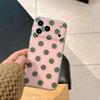 Minimalist Polka Dot iPhone 17 Pro Max Case, Compatible with Models 15-17, Contrasting Colors, Ideal for Couples