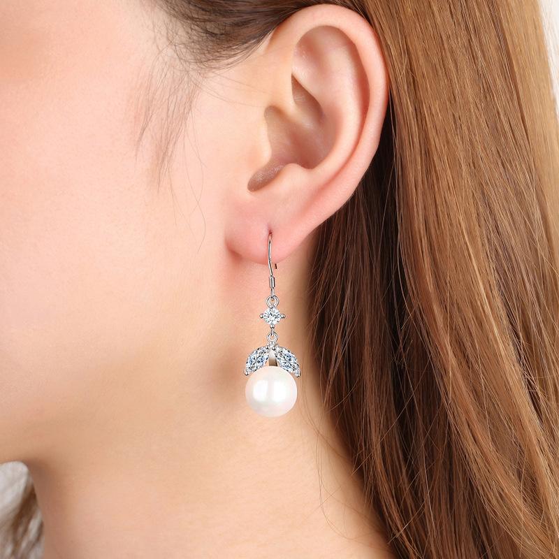 Lindon Kupferlegierung Zirkon Ohrringe Tropfen Ohrringe für Frauen Hochzeit Party Geschenke