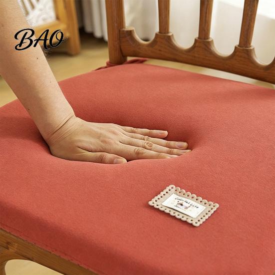 Warm Seat Pad for Household Chairs Memory Foam Chair Cushion, Thickened Dining with Straps, Soft Cushion Daily Use Non-Slip Backing, Washable