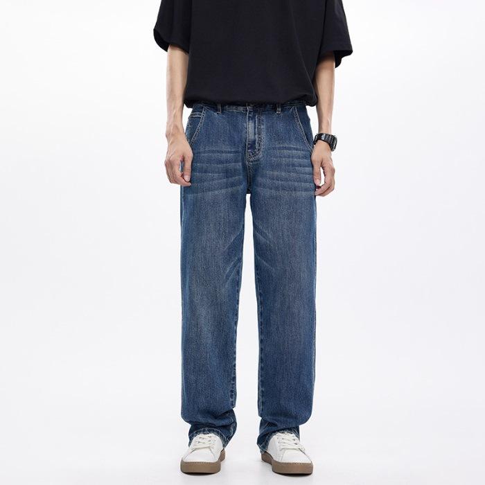 

Весна и Лето Новые Мужские Свободные Прямые Американский Кэжуал Стрейч Джинсы Брюки Мужские 40