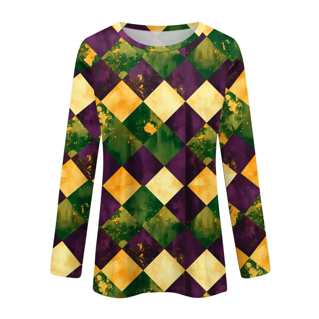 Langarmshirts für Damen, niedlicher Aufdruck, Grafik-T-Shirts, Blusen, lässig, Übergröße, Basic-Tops, Pullover