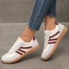 De Xun Shoes' New Flat Casual Shoes for Women, Retro Lace-up Sports Casual Shoes