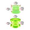 Acrylic Silicone Double Flared Saddle Piercing Jewelry Stretched Ear Plugs Earring Lobe Acrylic External Flesh Tunnel Green