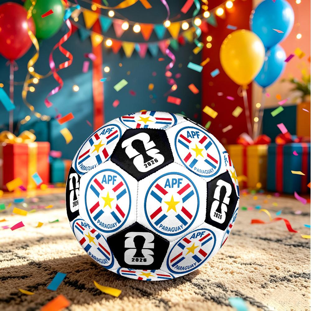1pc Paraguay Apf Emblem Size 5 Soccer Ball Professional Match Training Football Indoor &Outdoor Sports Ball Club Training Ball Lightweight Durable Y19