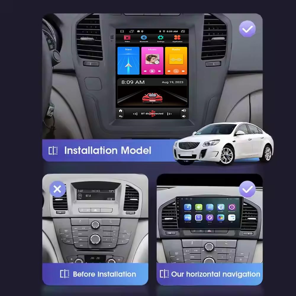Für Tesla Android Autoradio Stereoanlage Für Opel Insignia Vauxhall Holden Buick Regal 2009-2013 Carplay BT Auto-Multimedia-Player