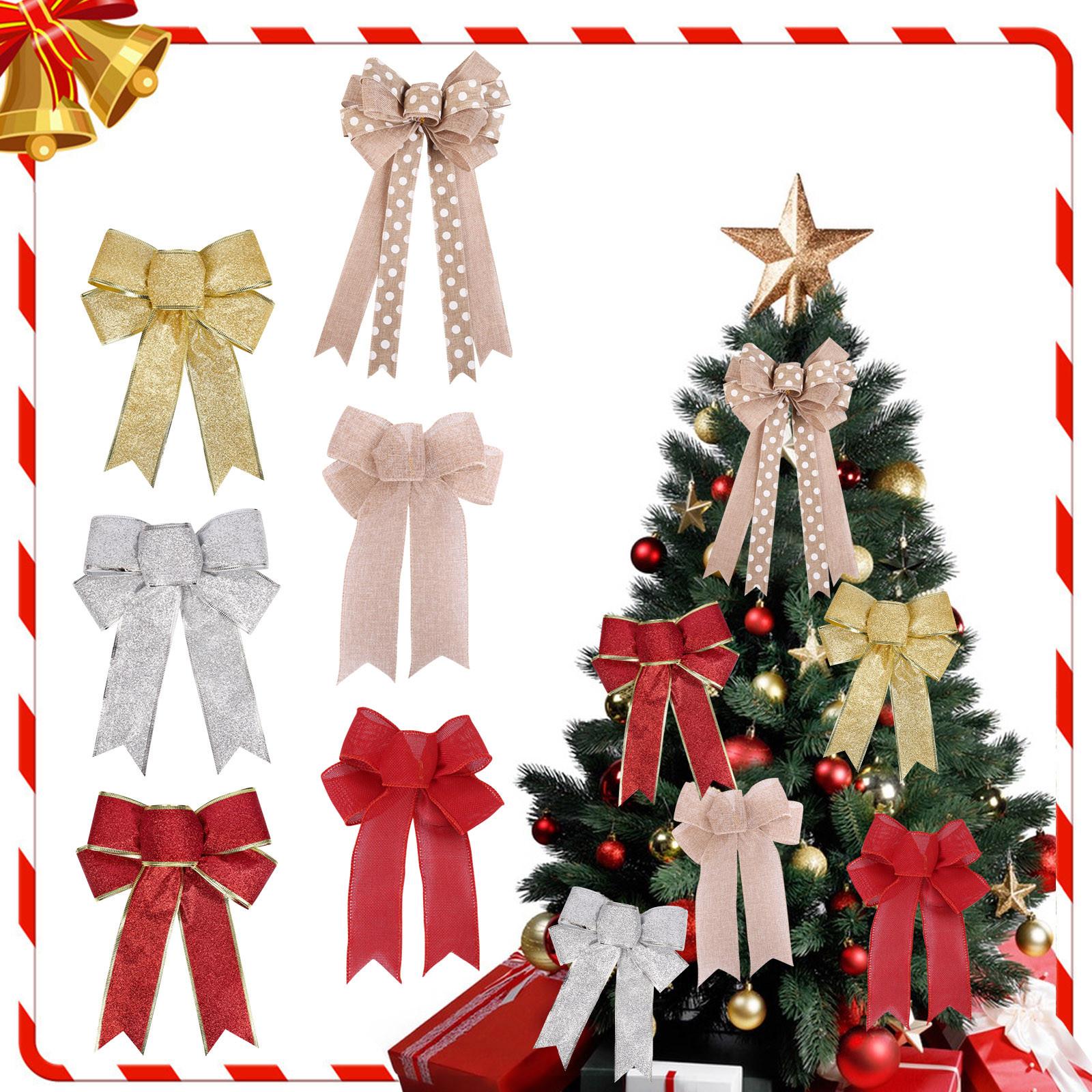 

Открытый Рождественские украшения Рождественские банты Большие рождественские украшения Рождественский венок Лента Украшение елки