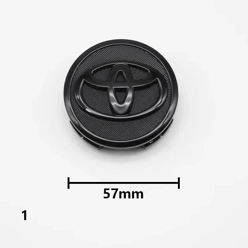 57mm 62mm 4pcs Wheel Rim Center Hub Cap Logo Badge Emblem Fit Toyota Rav4 CHR Corolla Camry Yaris Auris Verso Avalon Car Replace
