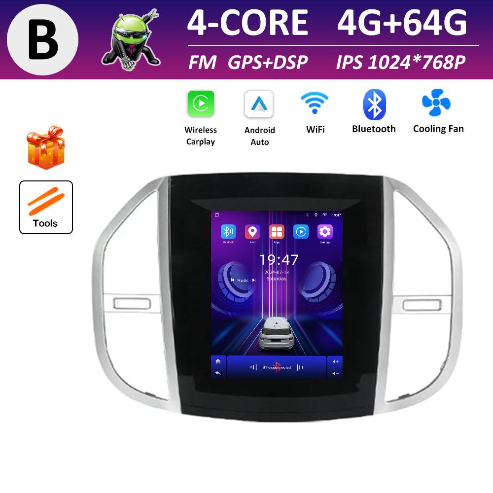 Car Video Multimedia Video Player for Mercedes Benz Vito 3 2014 2015 2016 2017 - 2020 IPS Touch Screen DSP Stereo Autoradio WIFI