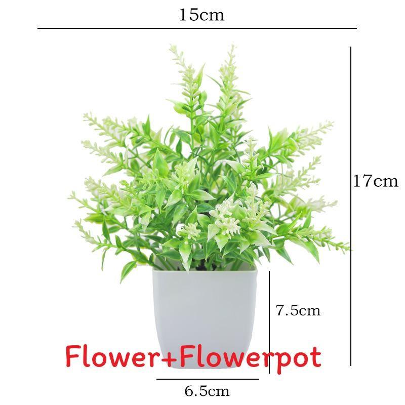 Plastový eukalyptus magnólie v květináči bonsaj pro vnitřní dárkovou dekoraci