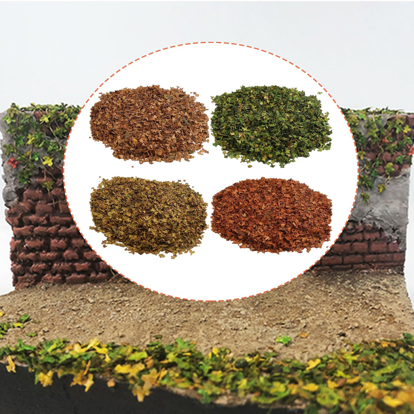 Miniature Leaves 4 Colors Realistic Simulation for Landscape, Model Scene DIY, Railway, 36ml bagged