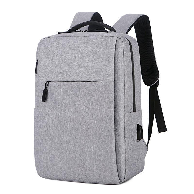 Trendy Oxford Cloth Versatile Backpack Black Grey Blue Red School Student Backpack Washable Business Rucksack