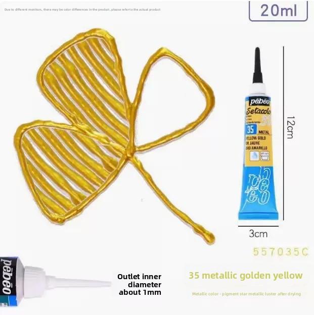 PEBEO Acrylic Paint 20ML Waterproof Acrylic Paint Tube for Wood/Canvas/Fabric Painting Glass Pigments Artist ArtSupplies