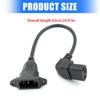 Rechtwinklige C13-Stecker Stromkabel 20cm C14-Buchse Mit Ohr-Design Hohe Leitfähigkeit Kupferdraht