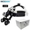 NICEDEN 7W Dental LED Head Light Lamp For Binocular Loupes Brightness Spot Ajustable Dental Lab Headlamp Surgical Headlight