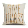 Thanksgiving Linen Pillowcase Autumn Pumpkin Print Pillow Cushion Cover