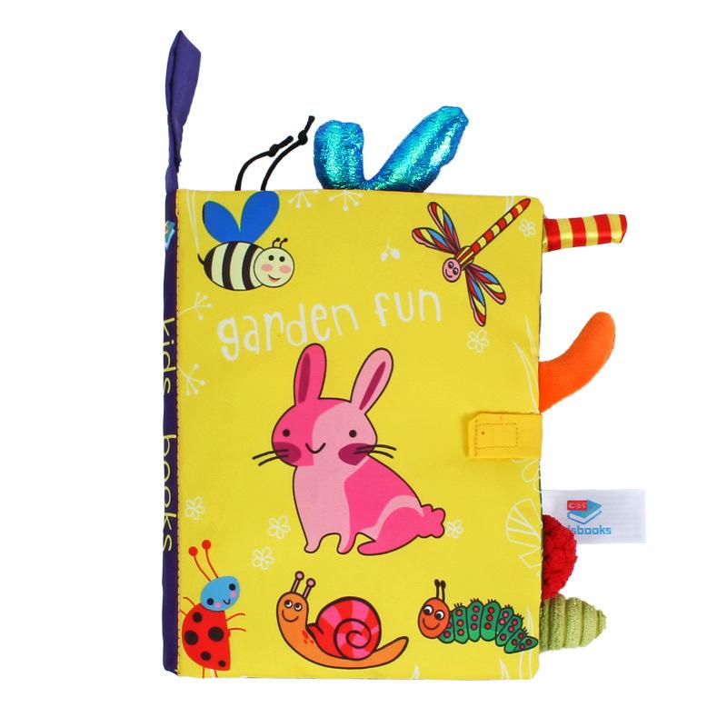 Baby Spielzeug Weiches 3D Stoffbuch Erstes Buch Montessori Säugling Frühe Farbkognitive Lernspielzeuge Grundlegende Lebenskompetenzen Lernspielzeug