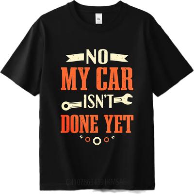 T-shirt Graphique Été Pour Hommes Pas Encore Prêt Ma Voiture Manches Courtes Imprimé Col Rond Hiphop T-shirt Pas Cher