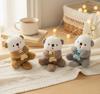 Cute Sea Otter Plush Keychain Soft Stuffed Animal Key Ring Kawaii Bag Charm Backpack Pendant for Women Girls Kids Gift