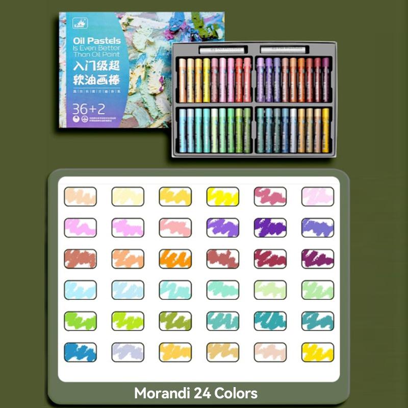 Artist Soft Oil Pastel Set 16/24/36/48 Colors Beginners Painting Drawing Student Graffiti Art Crayons Washable Oil Paint Sticks