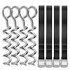 Spiral Ground Anchor High Durability Rust-proof Metal Tent Trampoline Ground Stake Spiral Anchor