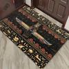 Egyptian Cat and Hieroglyphs Rug Ancient Civilization Art for Modern HomesLarge Floor Mat Anti Slip Carpet Can Be Machine Washed