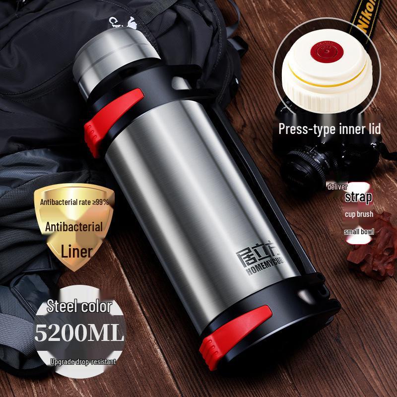 Large Capacity Stainless Steel Thermal Mug for Outdoor and Car Travel