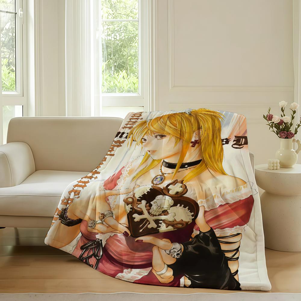Adventure Anime Death Note Blanket For Sofa Office Bed Plane Travel Sleep Read Relax Camping Soft And Warm