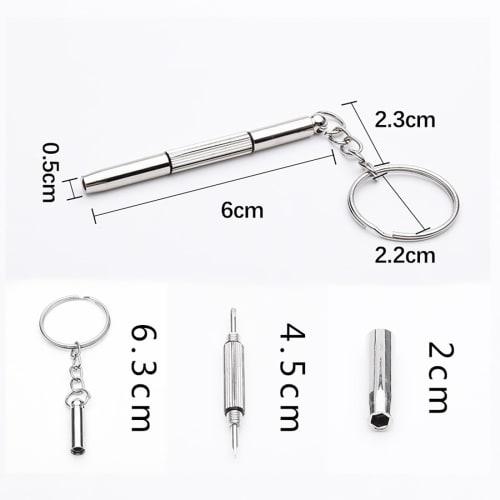 [LUYING] Precision Screw 120-Piece Replacement Repair Kit for Eyeglasses, Watches, Smartphones, and Cameras - 10 Types of Screws