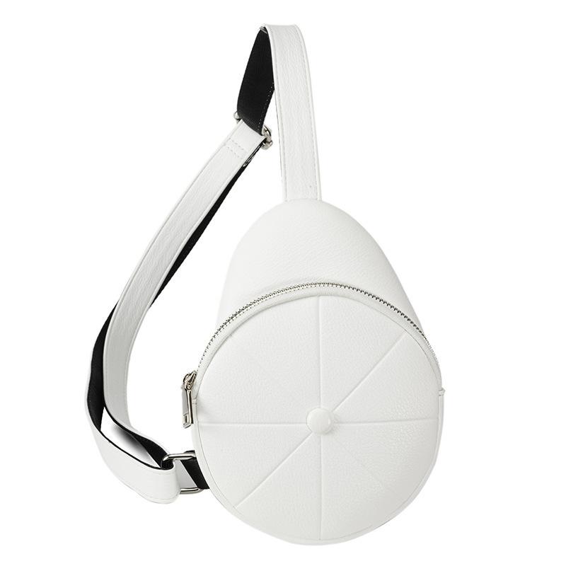 Small Round Bag Fashionable Shell Triangle Bag Multi-functional Chest Bag, Waist Bag Sports Small Bag