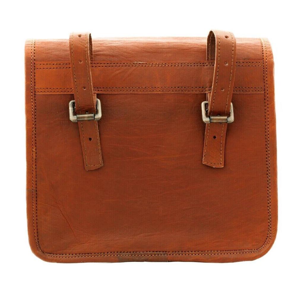 Brašny na sedlo Motocykl Dvě tašky Boční pouzdro Hnědé kožené 2 brašny Nově