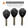 Silicone Car Key Case Cover For Toyota Auris HiLux Corolla Fortuner Prado Verso Camry Yaris Vitz Vios Ractis 2/4 Button