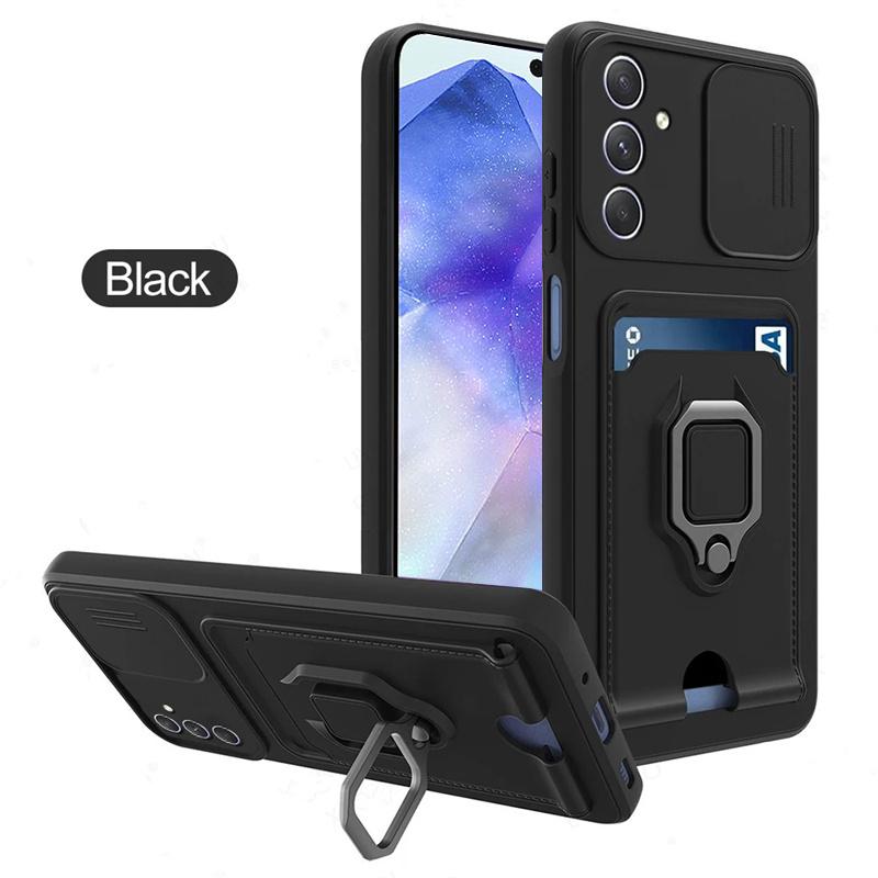 Slide Camera Card Slot Case For Sansung Galaxy A55 A32 A25 A54 A34 A24 A73 A53 A33 A23 A13 A72 A52 A32 A22 A71 A51 5G 4G Cover