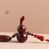 Rosewood Gourd Rearview Mirror Pendant - Chinese Style Car Accessory