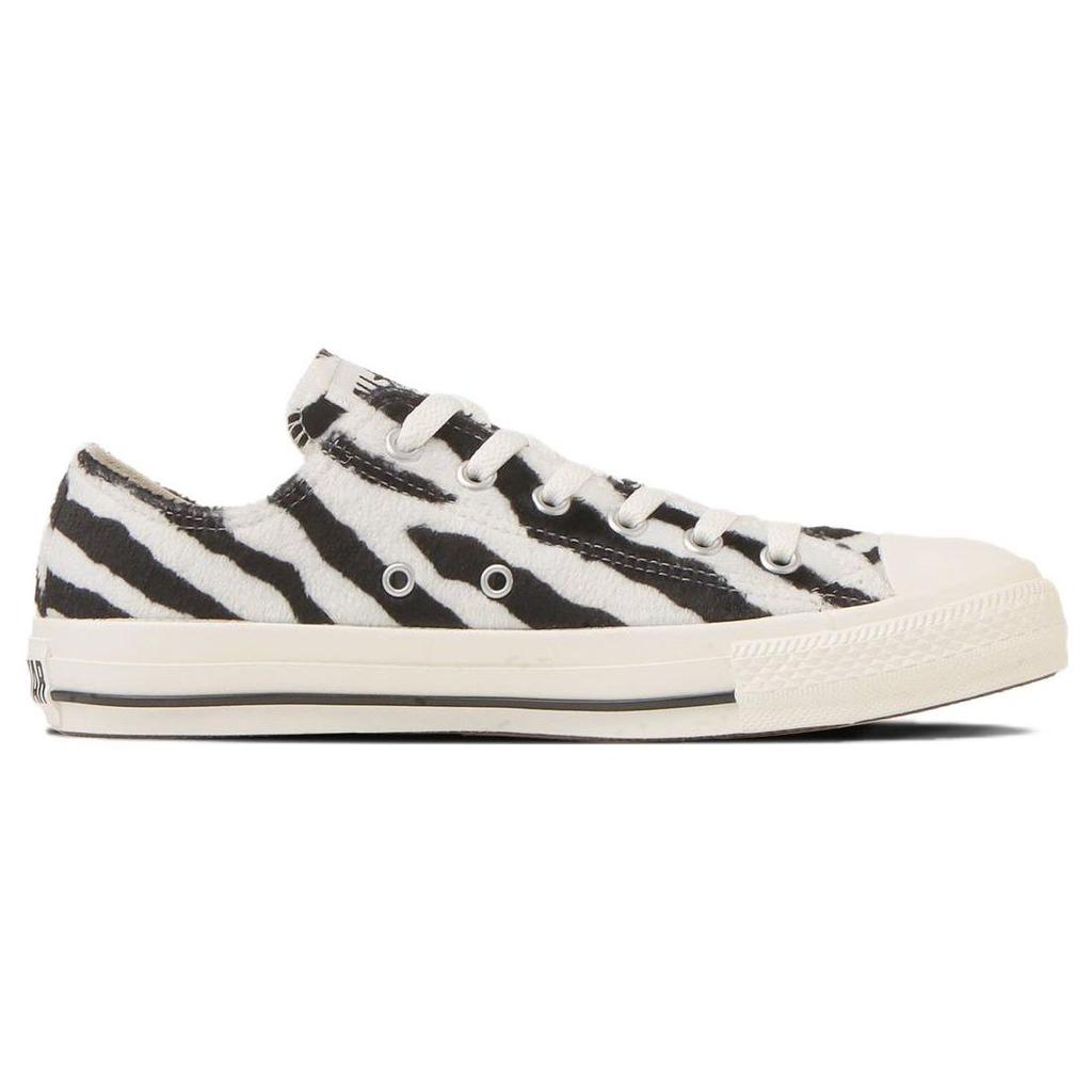 Converse All Star Zebrafur Ox Comfortable Versatile Durable Low-Top Canvas Shoes Unisex Sneakers Black White 31310380